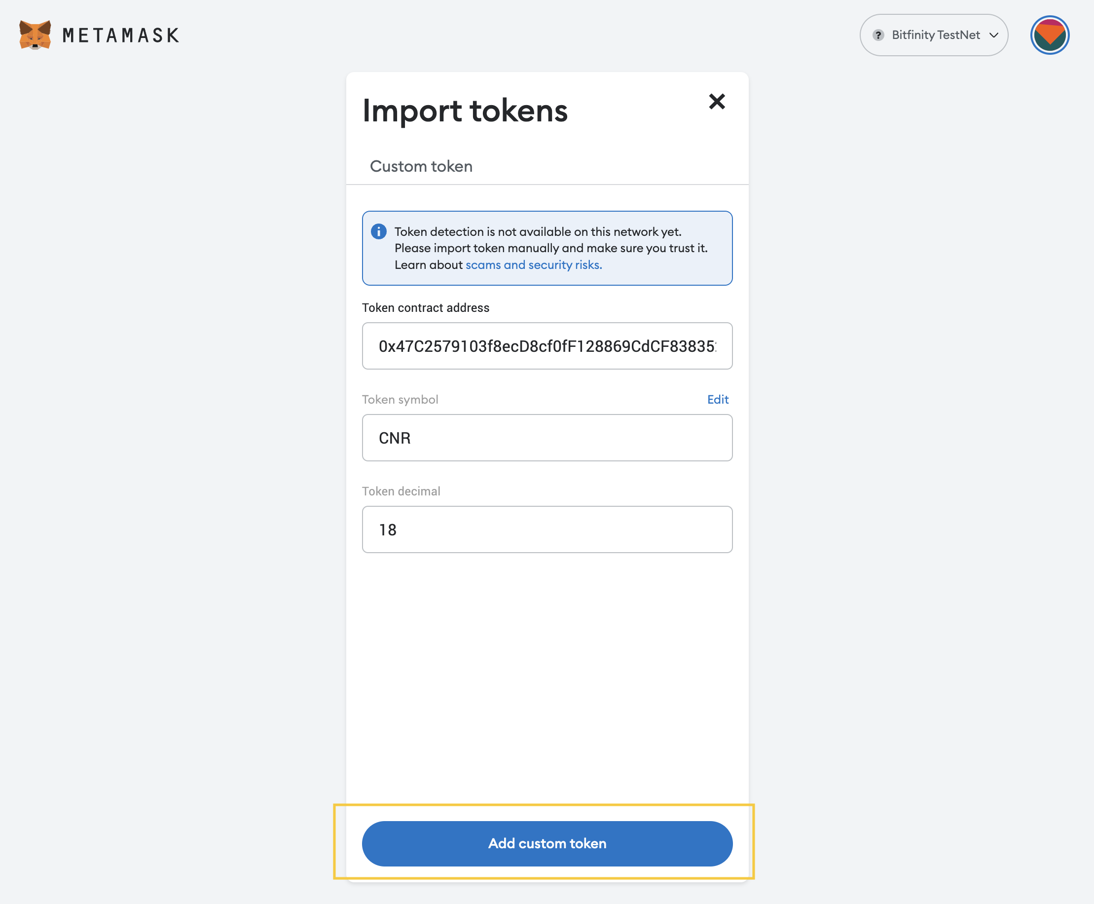 MetaMask-add-token